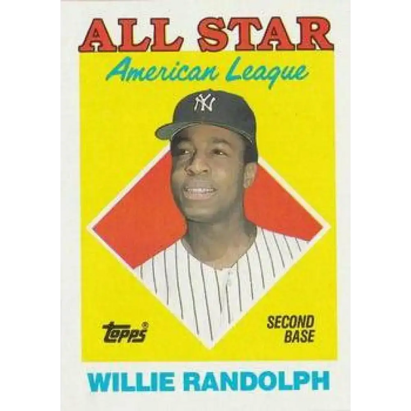 1988 Topps #387 Willie Randolph NM-MT New York Yankees Baseball Card - Baseball Card Single