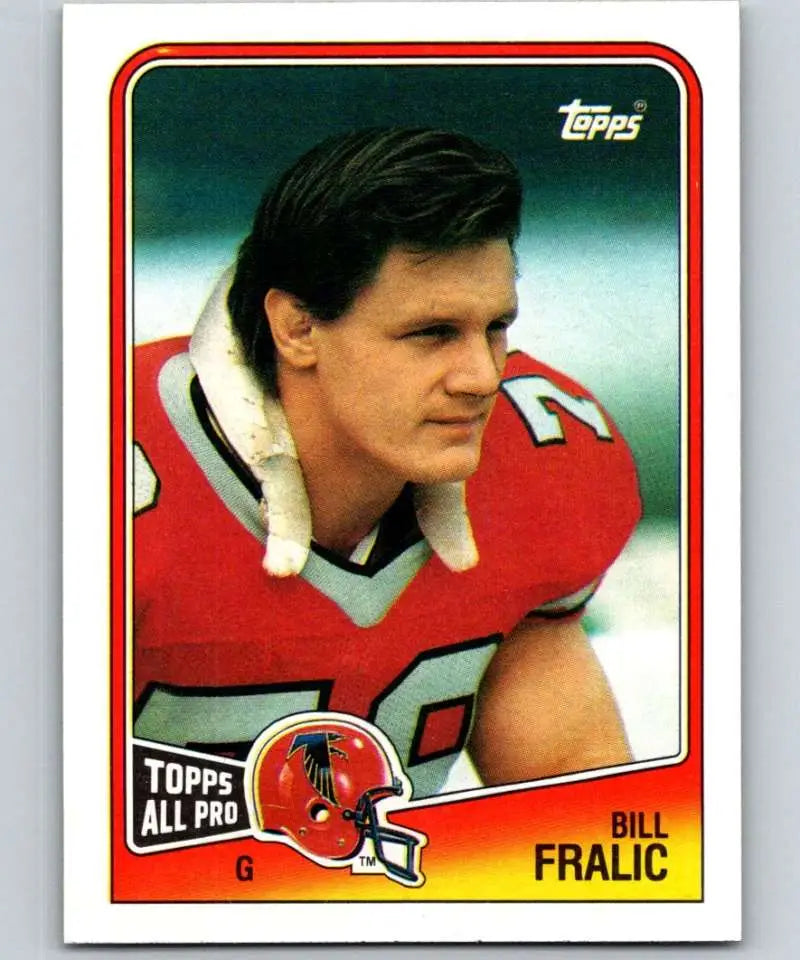 1988 Topps #388 Bill Fralic EX Excellent Atlanta Falcons Football Card - Football Card Single
