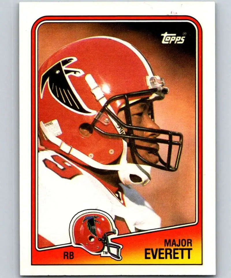 1988 Topps #389 Major Everett EX Excellent Atlanta Falcons Football Card - Football Card Single