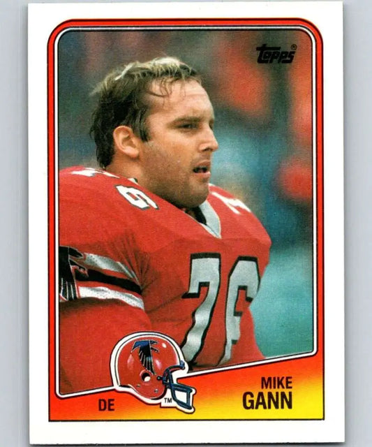 1988 Topps #390 Mike Gann EX Excellent Atlanta Falcons Football Card