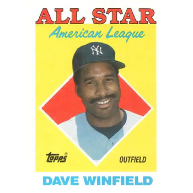 1988 Topps #392 Dave Winfield NM-MT New York Yankees Baseball Card - Baseball Card Single