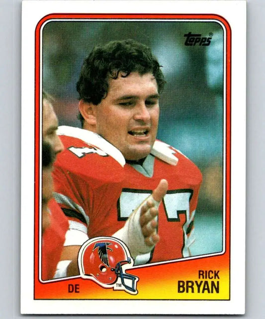 1988 Topps #392 Rick Bryan EX Excellent Atlanta Falcons Football Card