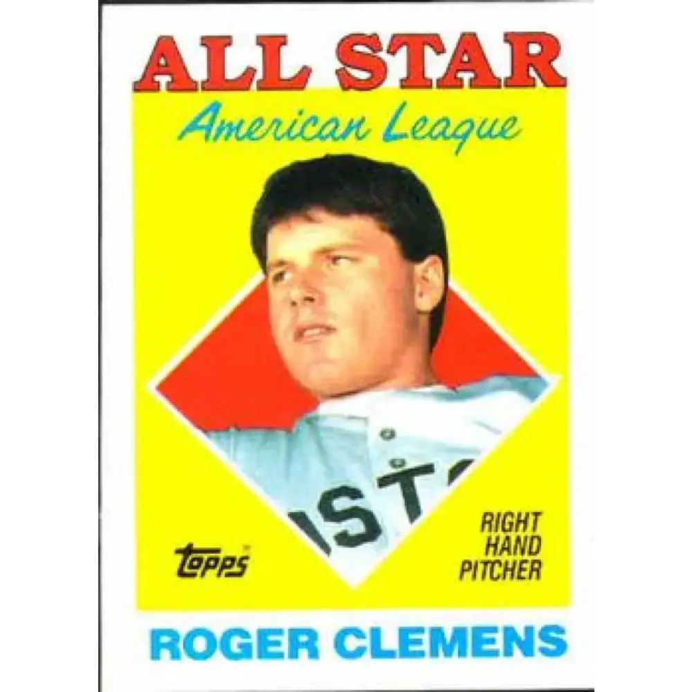 1988 Topps #394 Roger Clemens NM-MT Boston Red Sox Baseball Card - Baseball Card Single