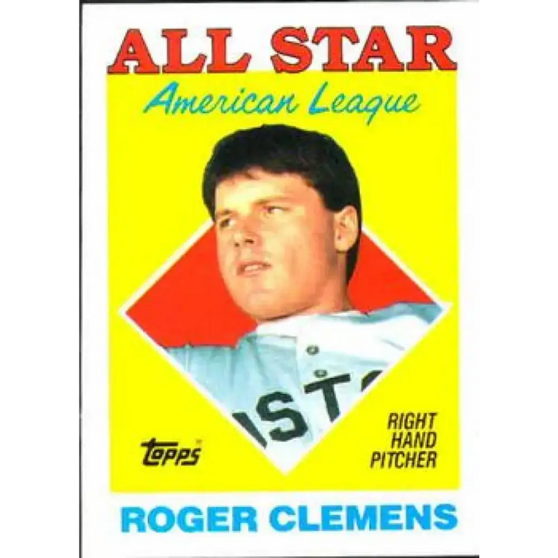 1988 Topps #394 Roger Clemens NM-MT Boston Red Sox Baseball Card - Baseball Card Single