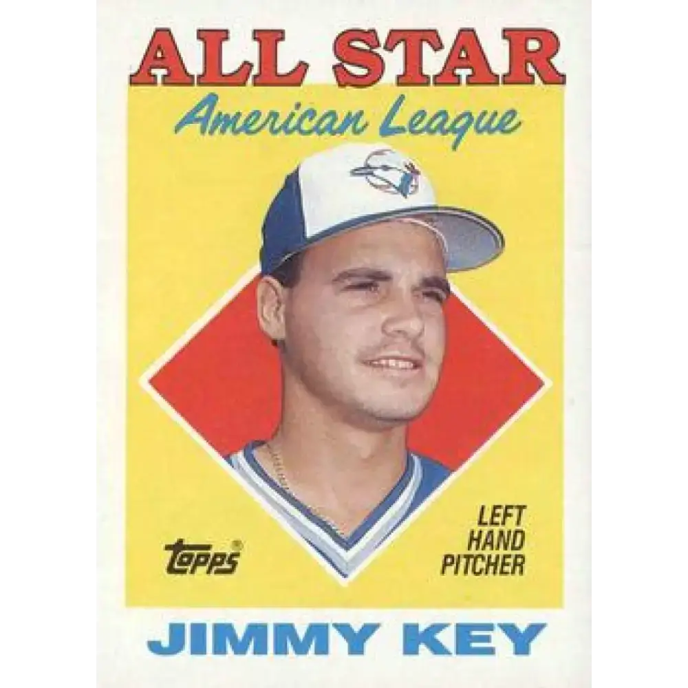 1988 Topps #395 Jimmy Key NM-MT Toronto Blue Jays Baseball Card - Baseball Card Single