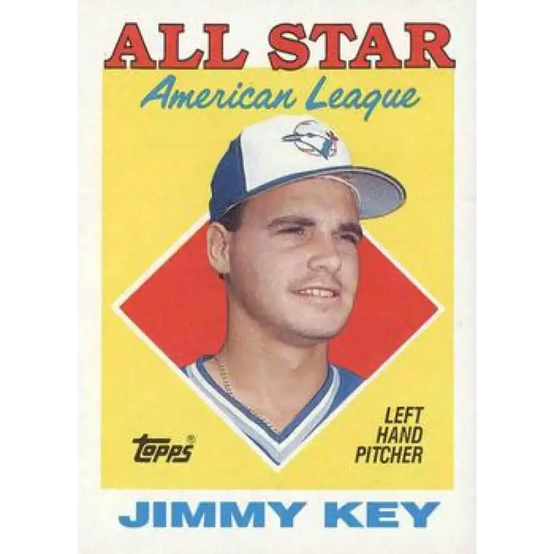 1988 Topps #395 Jimmy Key NM-MT Toronto Blue Jays Baseball Card - Baseball Card Single