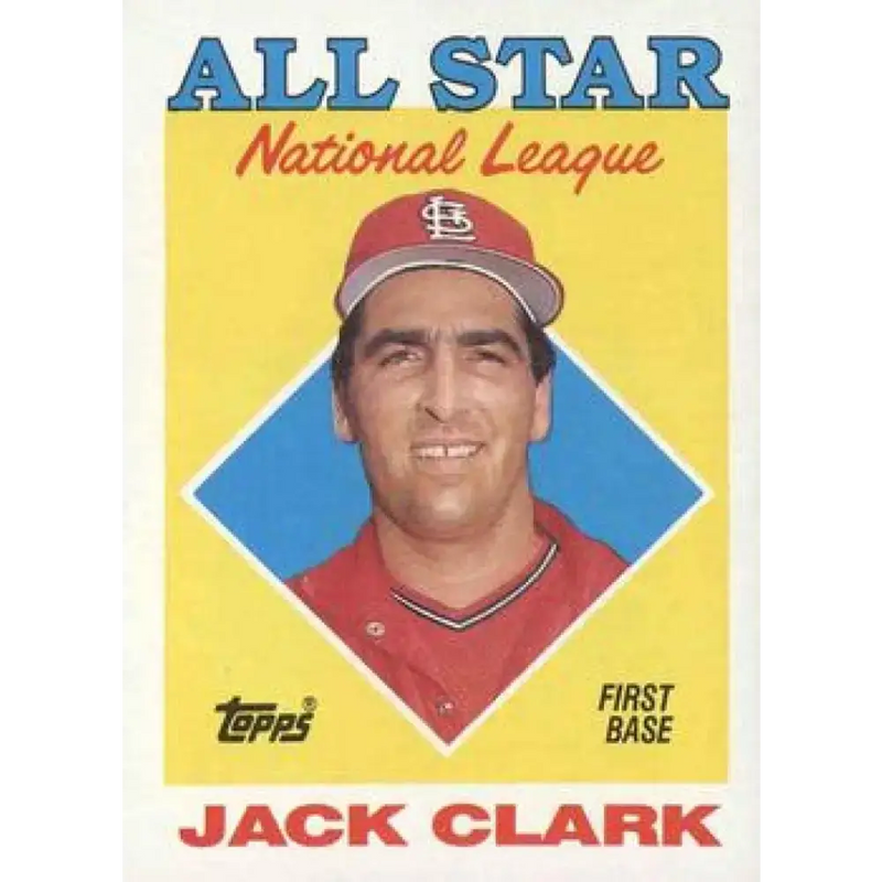 1988 Topps #397 Jack Clark NM-MT St. Louis Cardinals Baseball Card - Baseball Card Single
