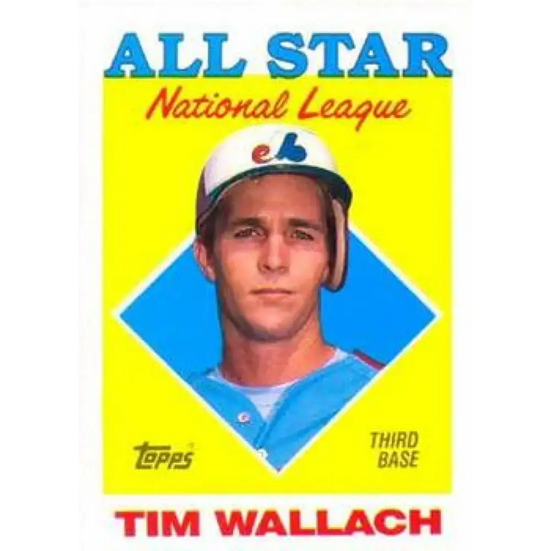 1988 Topps #399 Tim Wallach NM-MT Montreal Expos Baseball Card - Baseball Card Single