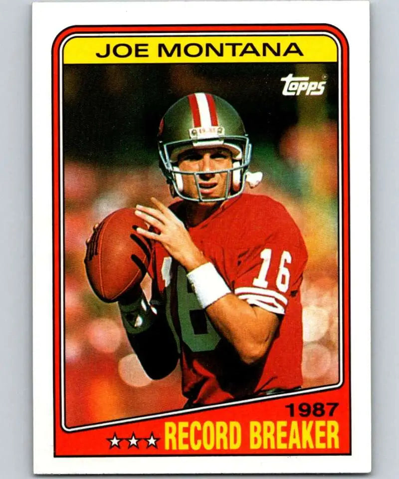 1988 Topps #4 Joe Montana EX Excellent San Francisco 49ers Football Card - Football Card Single