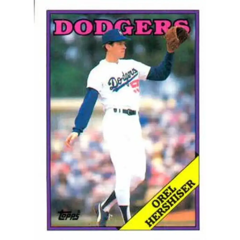 1988 Topps #40 Orel Hershiser NM-MT Los Angeles Dodgers Baseball Card - Baseball Card Single