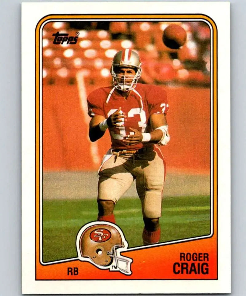 1988 Topps #40 Roger Craig EX Excellent San Francisco 49ers Football Card - Football Card Single