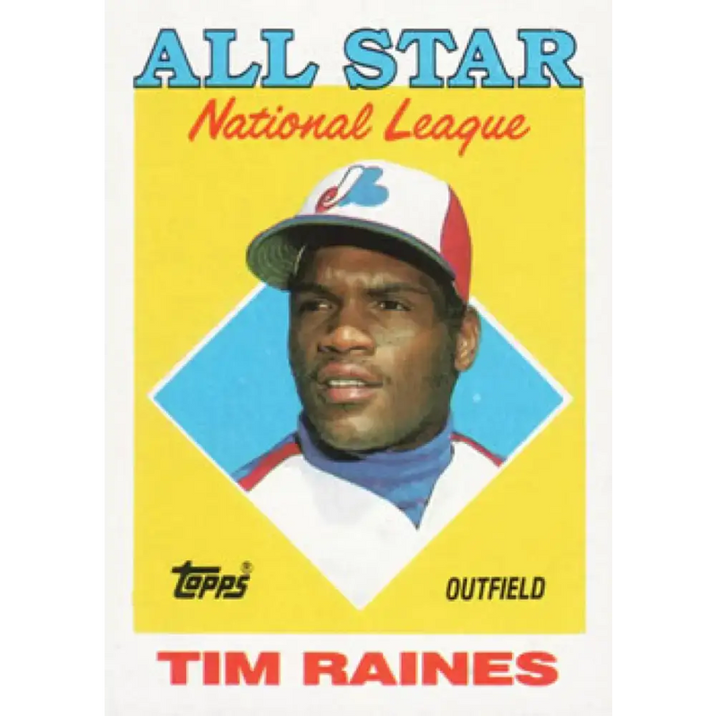1988 Topps #403 Tim Raines NM-MT Montreal Expos Baseball Card - Baseball Card Single