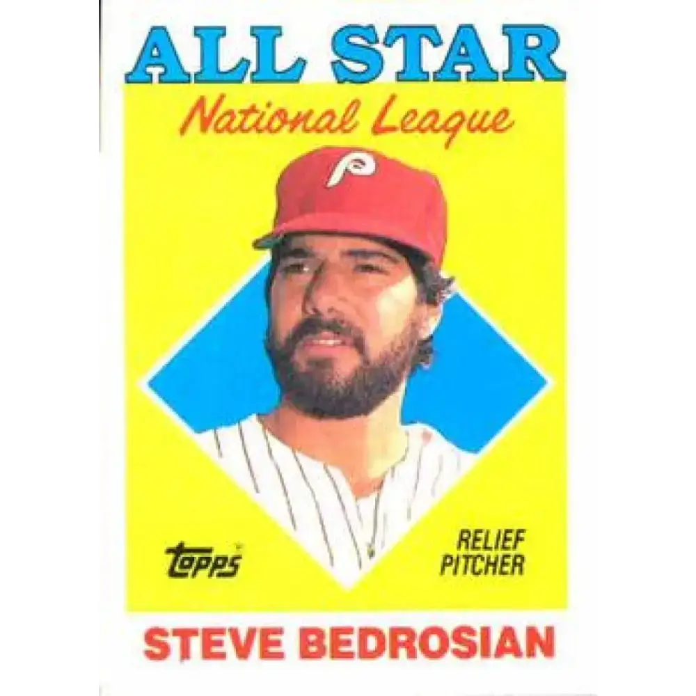 1988 Topps #407 Steve Bedrosian NM-MT Philadelphia Phillies Baseball Card - Baseball Card Single