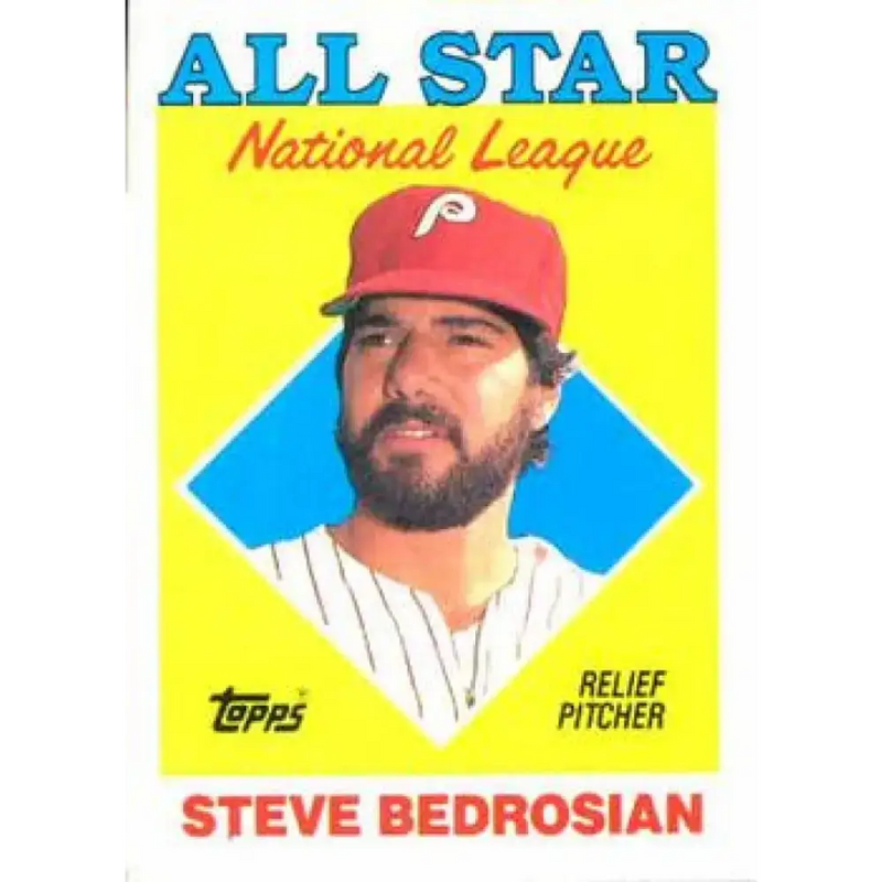1988 Topps #407 Steve Bedrosian NM-MT Philadelphia Phillies Baseball Card - Baseball Card Single