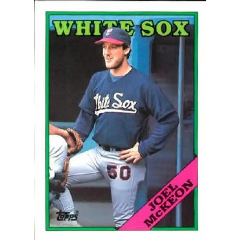 1988 Topps #409 Joel McKeon NM-MT Chicago White Sox Baseball Card - Baseball Card Single