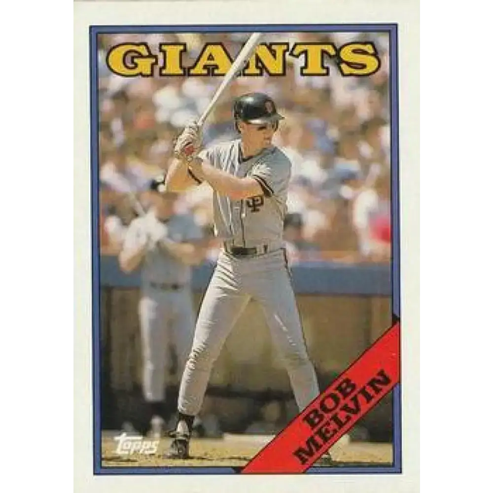 1988 Topps #41 Bob Melvin NM-MT San Francisco Giants Baseball Card - Baseball Card Single