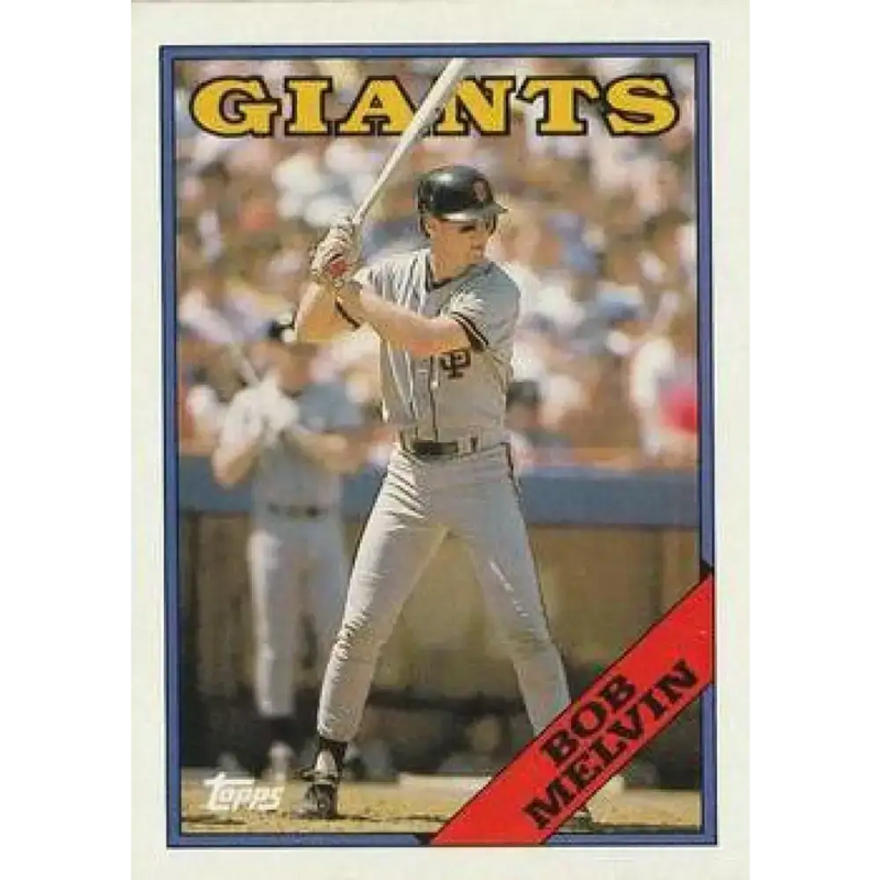 1988 Topps #41 Bob Melvin NM-MT San Francisco Giants Baseball Card - Baseball Card Single