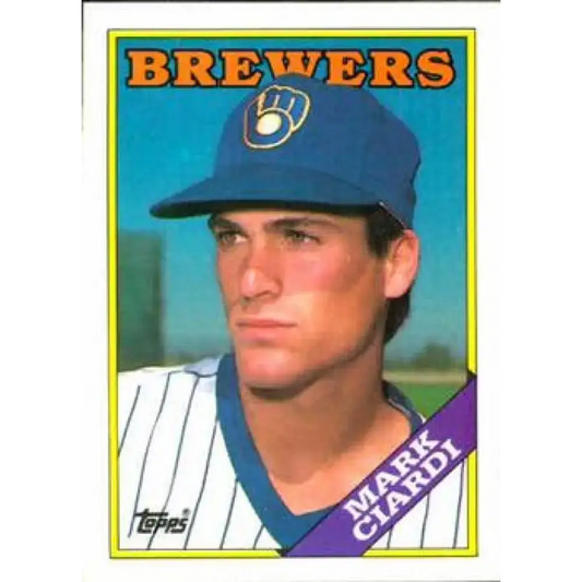 1988 Topps #417 Mark Ciardi NM-MT RC Rookie Milwaukee Brewers Baseball Card