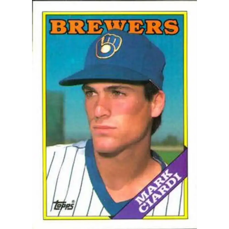 1988 Topps #417 Mark Ciardi NM-MT RC Rookie Milwaukee Brewers Baseball Card - Baseball Card Single