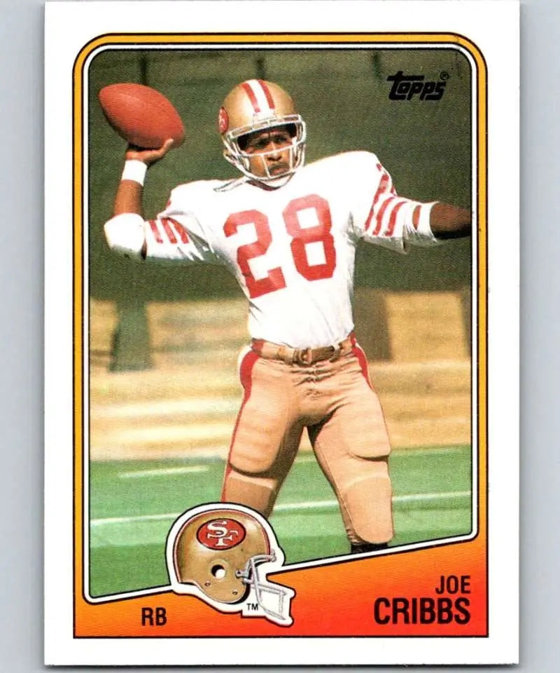 1988 Topps #42 Joe Cribbs EX Excellent San Francisco 49ers Football Card - Football Card Single