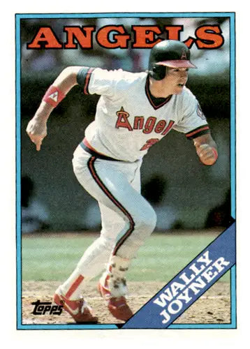 Wally Joyner 1988 Topps #420 baseball card with original gloss and Angels design