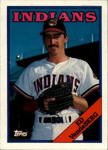 Original gloss Ed VandeBerg baseball card 1988 Topps #421 Vande Berg NM-MT