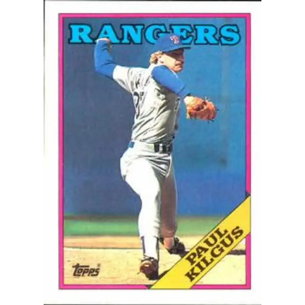 1988 Topps #427 Paul Kilgus NM-MT RC Rookie Texas Rangers Baseball Card - Baseball Card Single