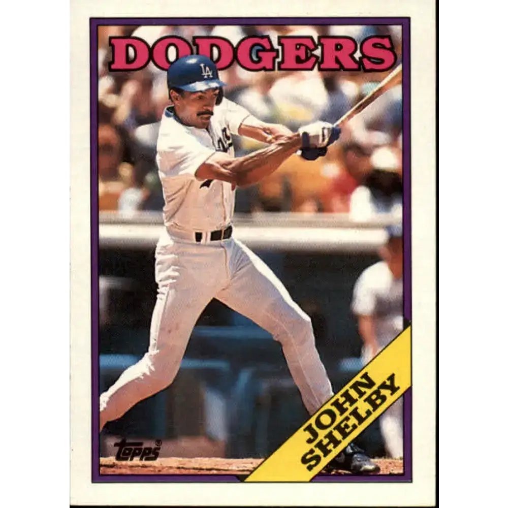 1988 Topps #428 John Shelby NM-MT Los Angeles Dodgers Baseball Card - Baseball Card Single
