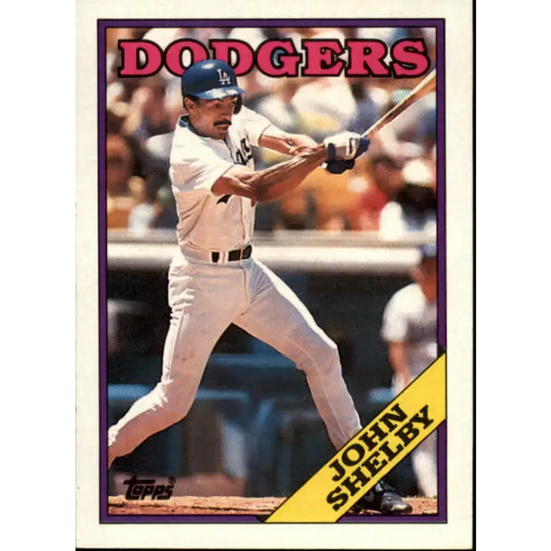 1988 Topps #428 John Shelby NM-MT Los Angeles Dodgers Baseball Card - Baseball Card Single