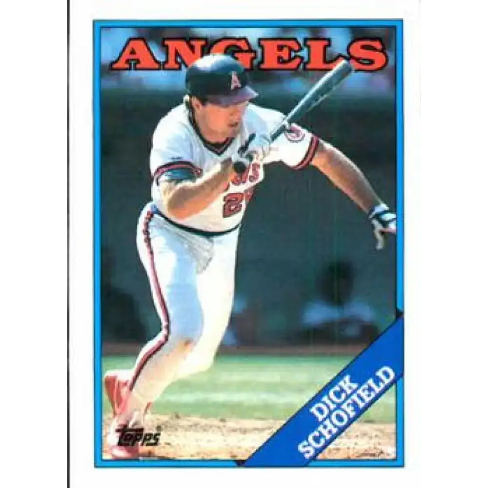 1988 Topps #43 Dick Schofield NM-MT California Angels Baseball Card - Baseball Card Single