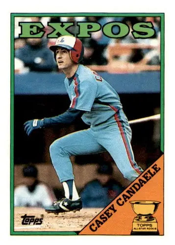 1988 Topps Casey Candaele baseball card with original gloss NM-MT Expos ID 44480
