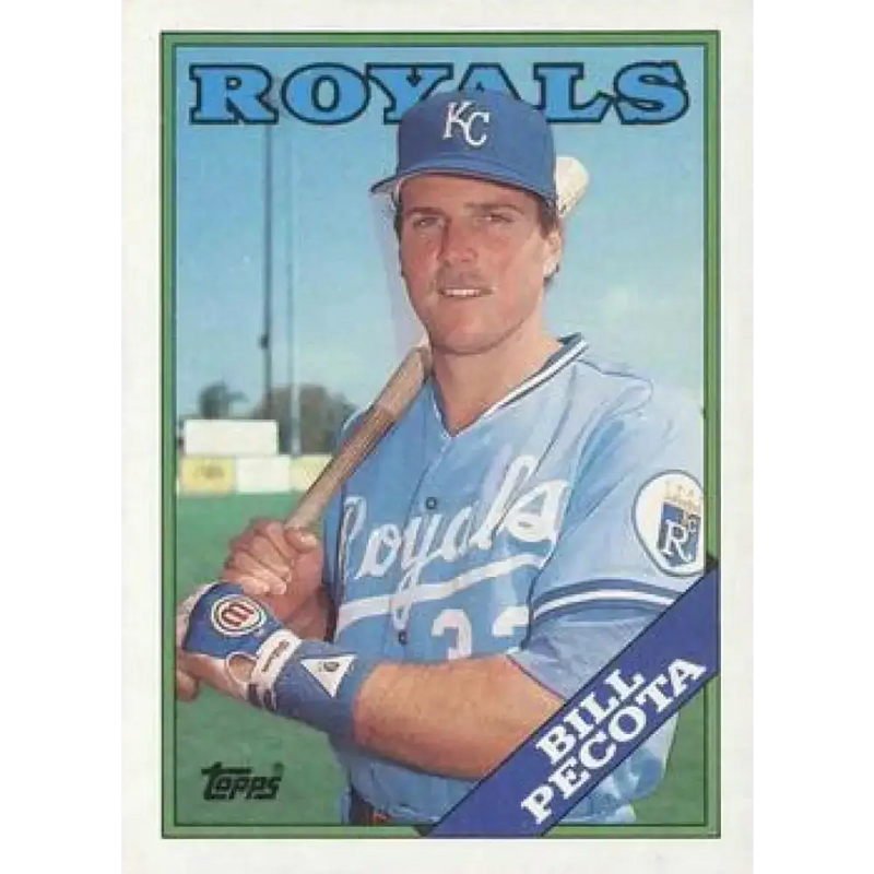 1988 Topps #433 Bill Pecota NM-MT RC Rookie Kansas City Royals Baseball Card - Baseball Card Single