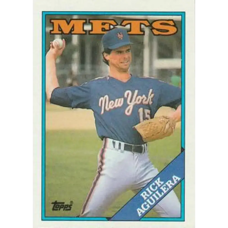 1988 Topps #434 Rick Aguilera NM-MT New York Mets Baseball Card