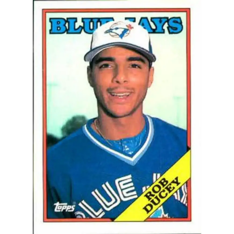 1988 Topps #438 Rob Ducey NM-MT RC Rookie Toronto Blue Jays Baseball Card - Baseball Card Single
