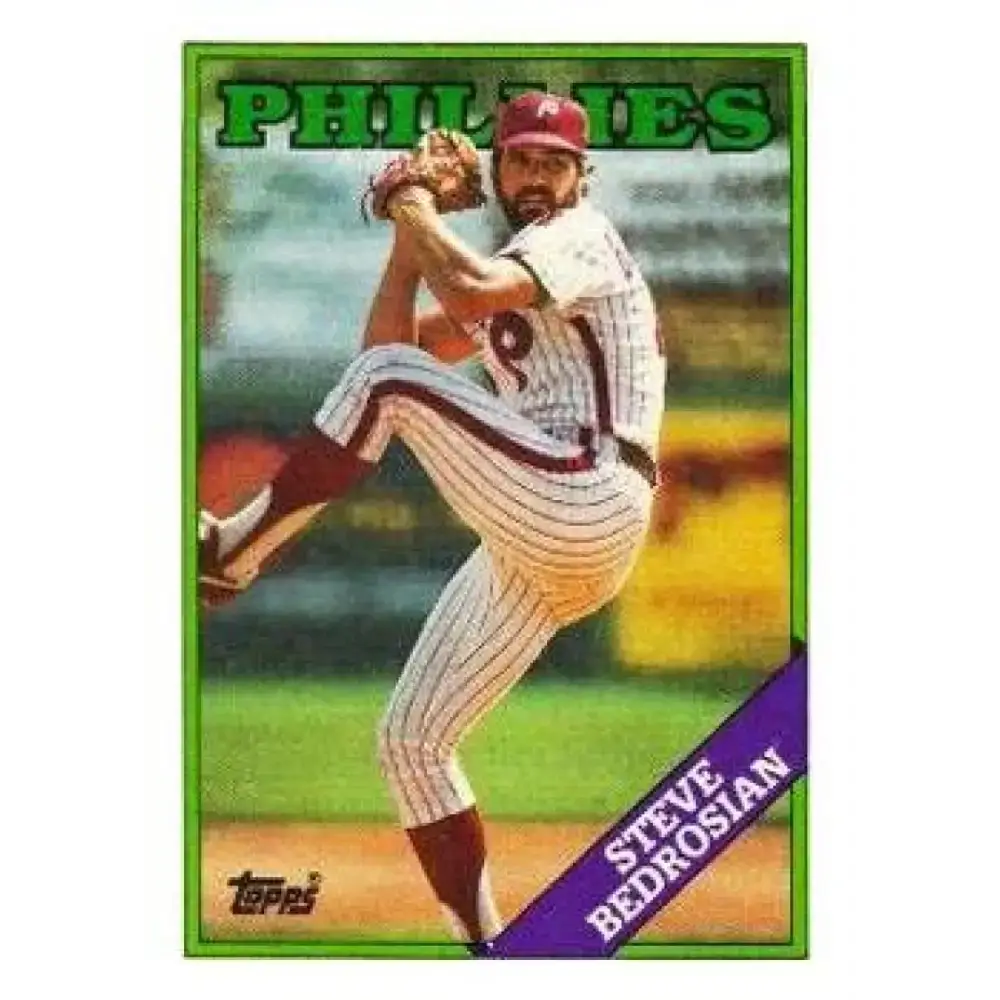 1988 Topps #440 Steve Bedrosian NM-MT Philadelphia Phillies Baseball Card - Baseball Card Single