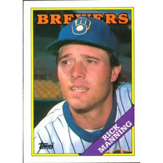 1988 Topps #441 Rick Manning NM-MT Milwaukee Brewers Baseball Card