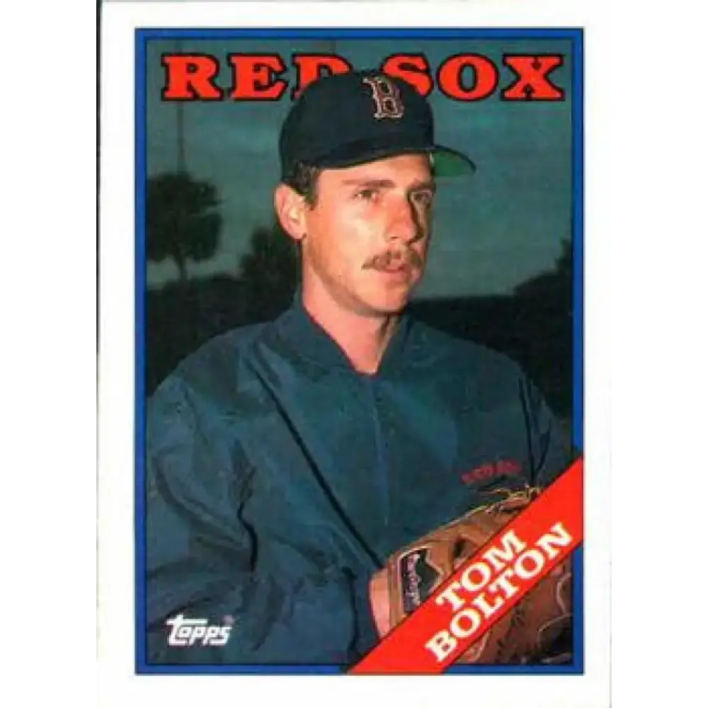 1988 Topps #442 Tom Bolton NM-MT RC Rookie Boston Red Sox Baseball Card - Baseball Card Single