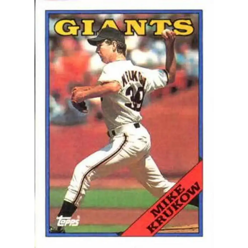 1988 Topps #445 Mike Krukow NM-MT San Francisco Giants Baseball Card - Baseball Card Single