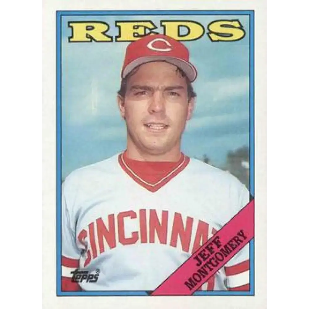 1988 Topps #447 Jeff Montgomery NM-MT RC Rookie Cincinnati Reds Baseball Card - Baseball Card Single