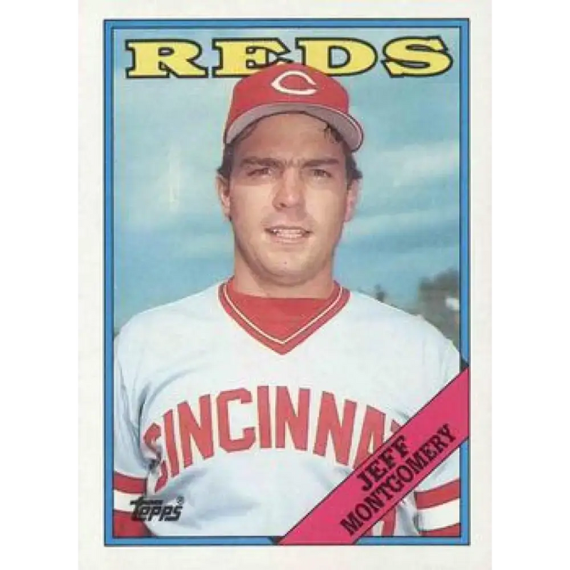 1988 Topps #447 Jeff Montgomery NM-MT RC Rookie Cincinnati Reds Baseball Card - Baseball Card Single