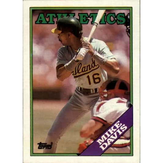 1988 Topps #448 Mike Davis NM-MT Oakland Athletics Baseball Card