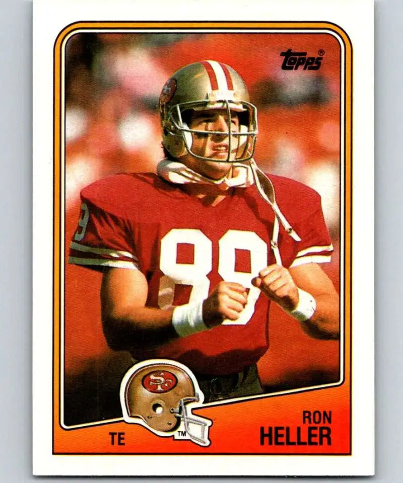 1988 Topps #45 Ron Heller EX Excellent RC Rookie San Francisco 49ers Football Card - Football Card Single