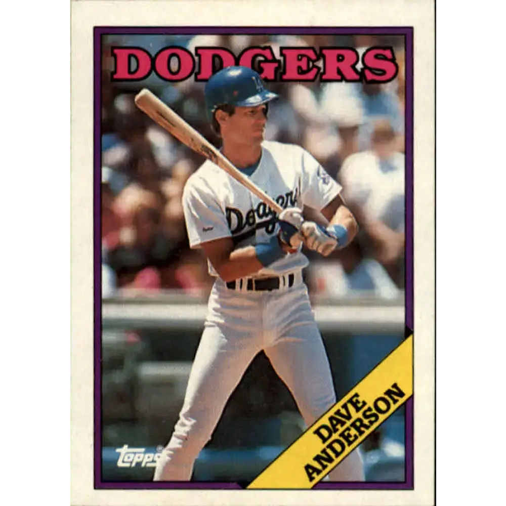 1988 Topps #456 Dave Anderson NM-MT Los Angeles Dodgers Baseball Card - Baseball Card Single
