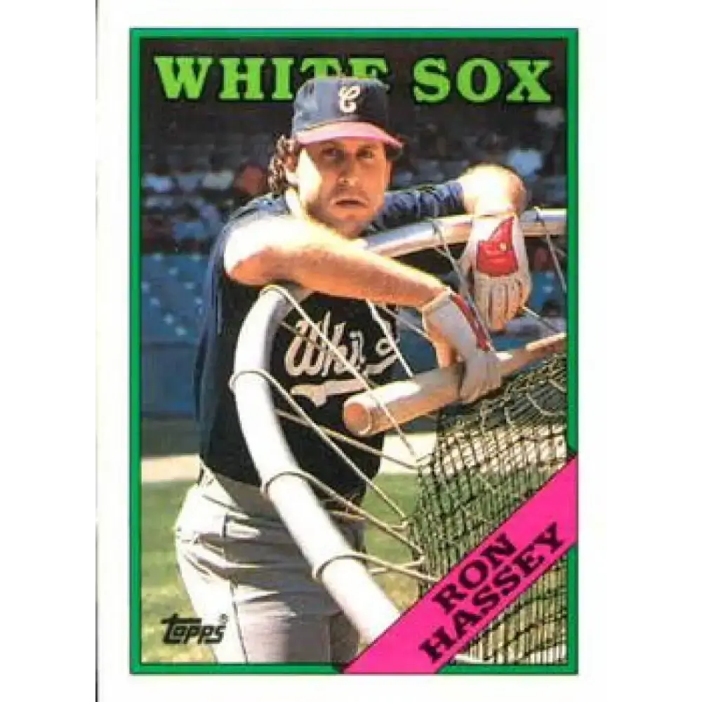 1988 Topps #458 Ron Hassey NM-MT Chicago White Sox Baseball Card - Baseball Card Single