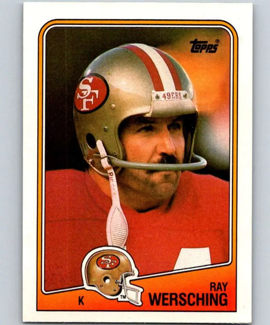 1988 Topps #46 Ray Wersching EX Excellent San Francisco 49ers Football Card