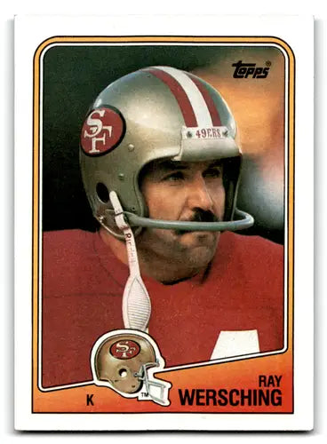 Original gloss Ray Wersching football card from 1988 Topps NM near mint 49ers