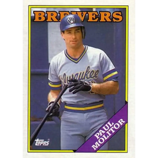 1988 Topps #465 Paul Molitor NM-MT Milwaukee Brewers Baseball Card