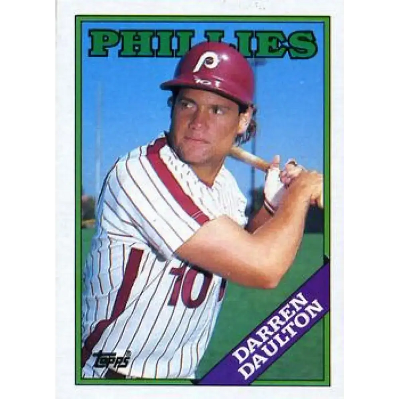 1988 Topps #468 Darren Daulton NM-MT Philadelphia Phillies Baseball Card - Baseball Card Single