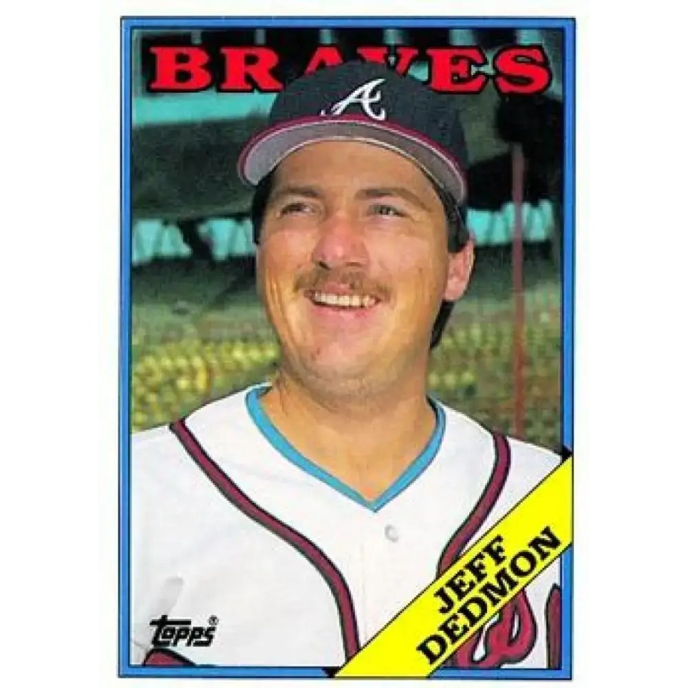 1988 Topps #469 Jeff Dedmon NM-MT Atlanta Braves Baseball Card - Baseball Card Single