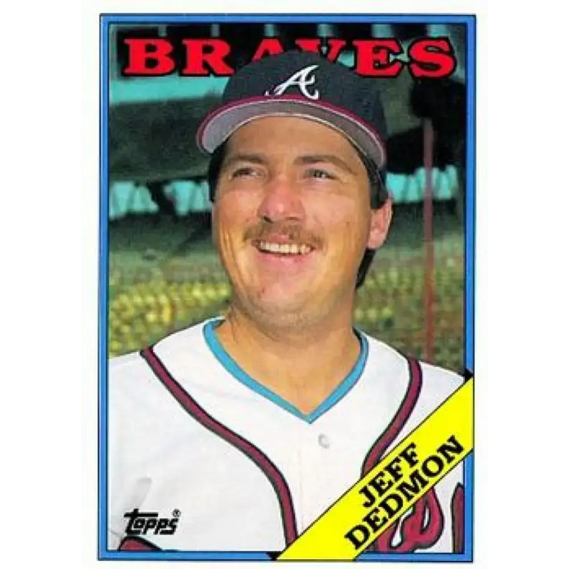 1988 Topps #469 Jeff Dedmon NM-MT Atlanta Braves Baseball Card - Baseball Card Single